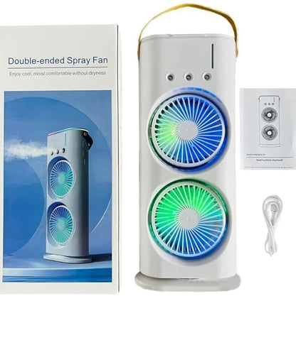 Rechargeable Mini Air Cooler with LED Light – Portable Cooling Anywhere ❄️💡