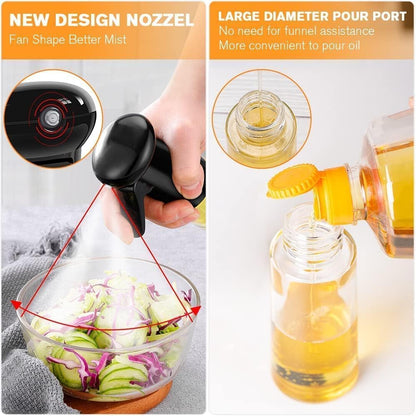 Glass Oil Dispenser Bottle Spray Mister (200 ML)