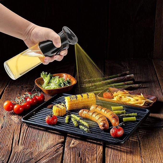 Glass Oil Dispenser Bottle Spray Mister (200 ML)