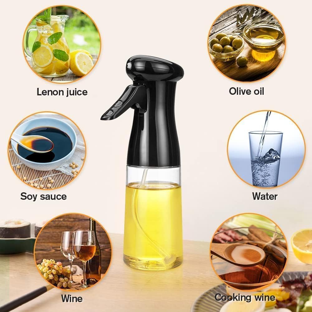 Glass Oil Dispenser Bottle Spray Mister (200 ML)